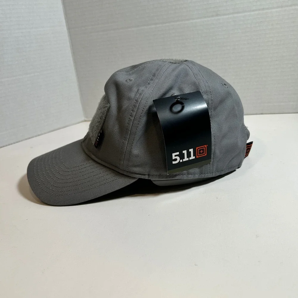 511 Tactical Hat Gray Flag Bearer Cap Storm Adjustable Patch 81049